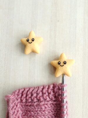 Embouts étoiles de mer, stoppeurs de mailles pour protéger les pointes de vos aiguilles à tricoter en été, accessoires pour le tricot, idée de cadeau pour tricoteuses