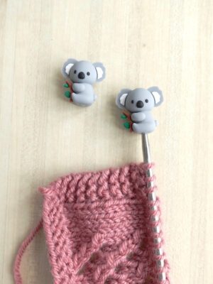 Embouts adorables koalas, stoppeurs de mailles pour protéger les pointes de vos aiguilles à tricoter, accessoires pour le tricot, idée de cadeau pour tricoteuses