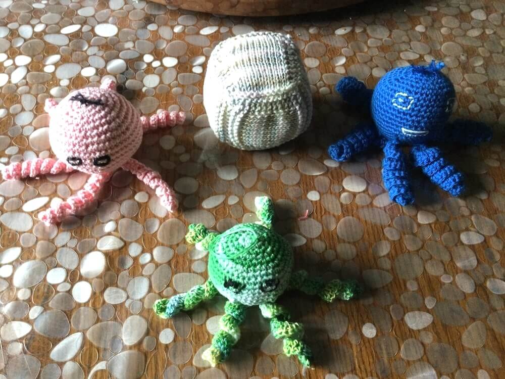Pieuvres au crochet pour les bébés et les enfants