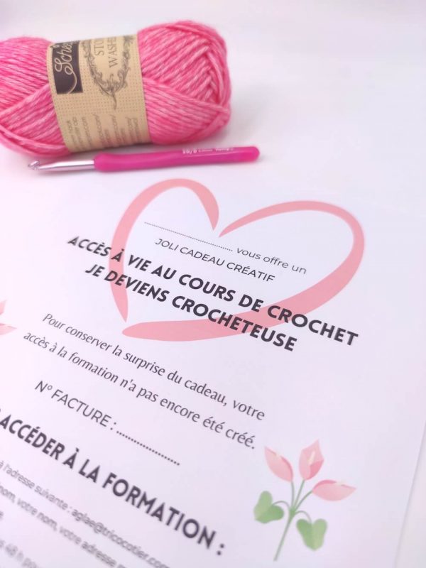 cours-crochet-idee-cadeau Idée cadeau Noël fête des mères : formation pour apprendre le crochet